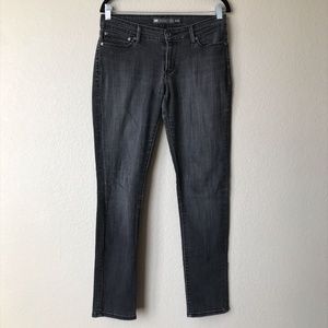 Black Levi Denim Mid Rise Skinny Jean Pants